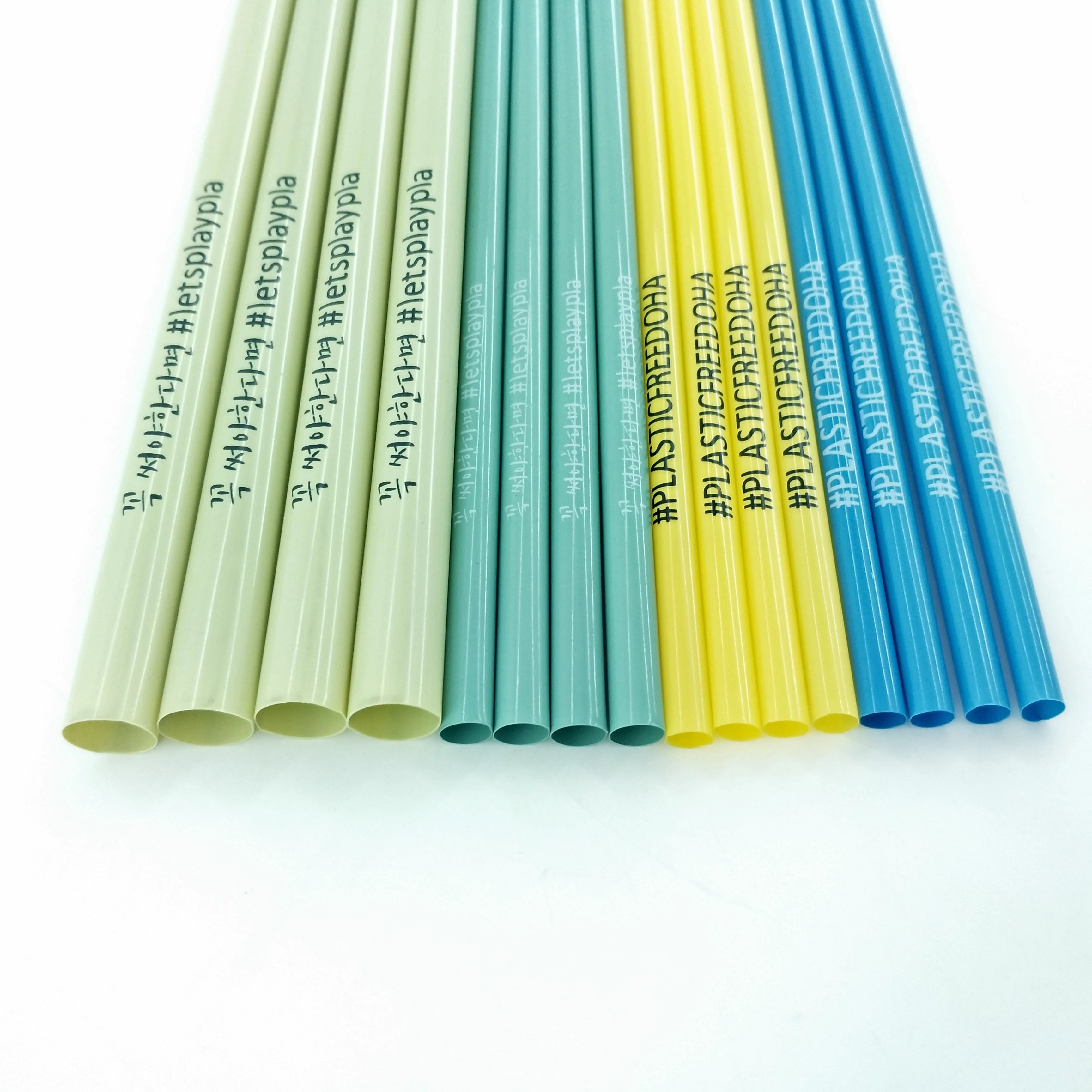 Privated Label Eco PLA Drinking Straw for Cold or Hot Drink Straight or Bent Straw Compostable Disposable Straw