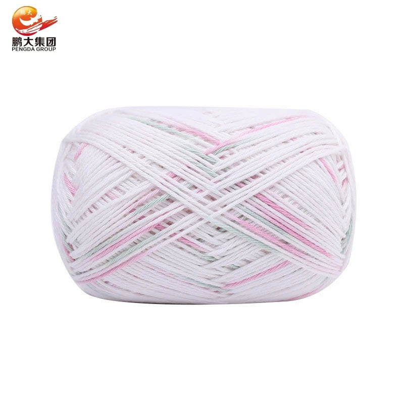 Wholesale Hand Knitting Crochet Cotton Yarns Recycled Combed 5ply 100% Mercerized Organic Cotton Yarn for Sweater
