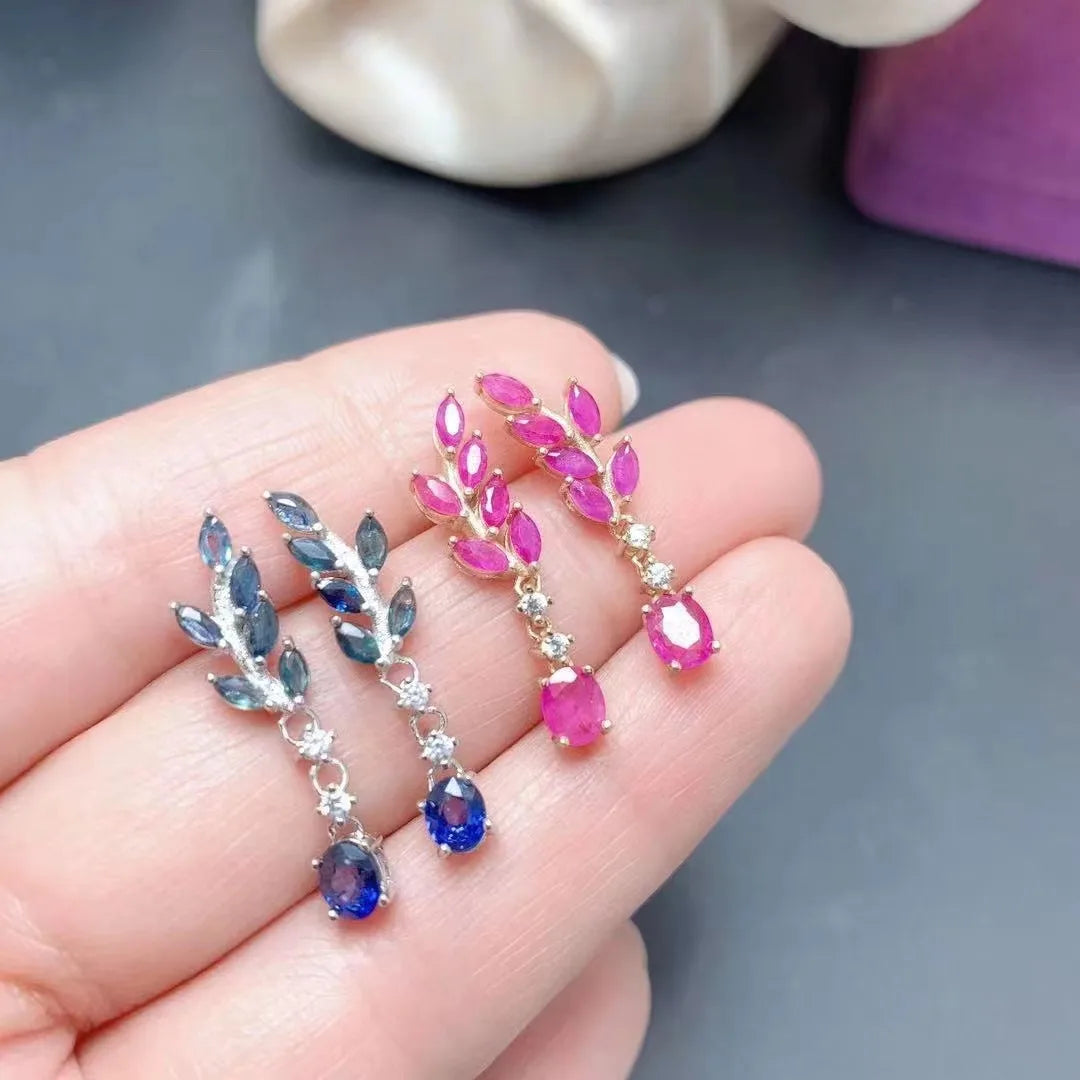 Fashion Custom Natural Ruby Pink Exaggerated Unique Gold Plated Rhodium Plated GIA Certified Oval Cut Pendants