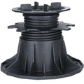 Heat and Sound Reduce Adjustable Raised Float Floor Terrace Pedestal XF-T204D 75-155 mm Polypropylene Black