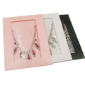 Eco Friendly Customized Kraft Paper Jewelry Gift Box Necklace Earrings Packaging Box