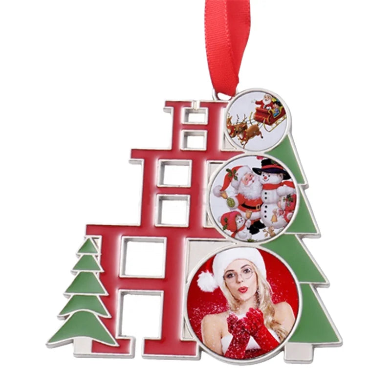 2024 Christmas Decorations Best Idea Gift Items Hot Sale Decorative Metal Ornaments Novelty Sublimation Blanks