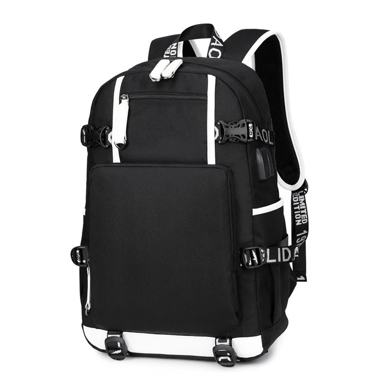 Custom Student Backpack USB Anti-Theft Zipper Fashionable Oxford Laptop Bag for School Waterproof Outdoor Luggage Duffel Bag