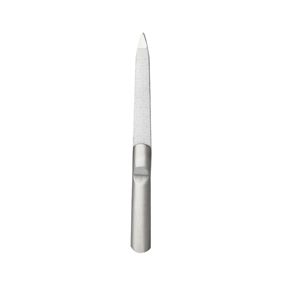 Private Label  Custom  logo  Double Side Stainless Steel Nail File for Fine Grinding