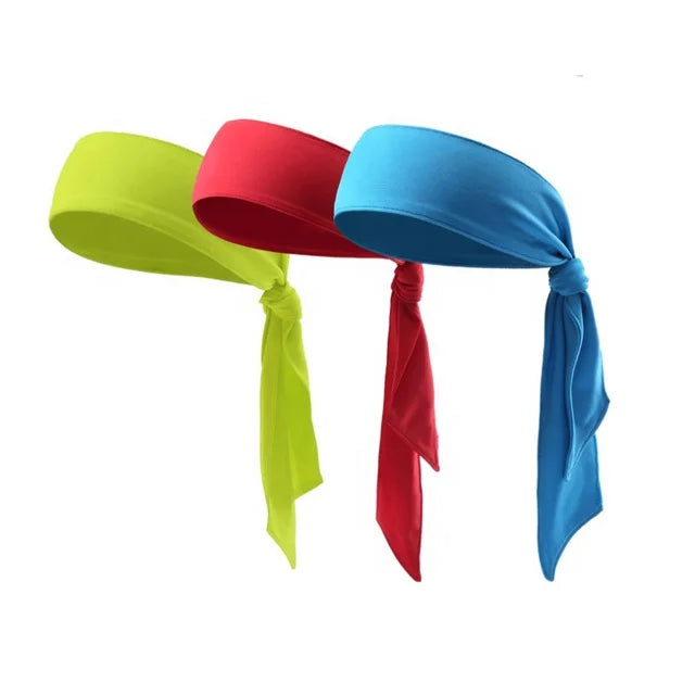 Shuntaixin Custom Logo Design Knotted Adjustable Soccer Men and Women Tennis Head Band Customized Fit Sport Tie Headband