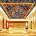 Custom 3D Wall Mural Wallpaper European Style Ceiling Wall Paper Mural
