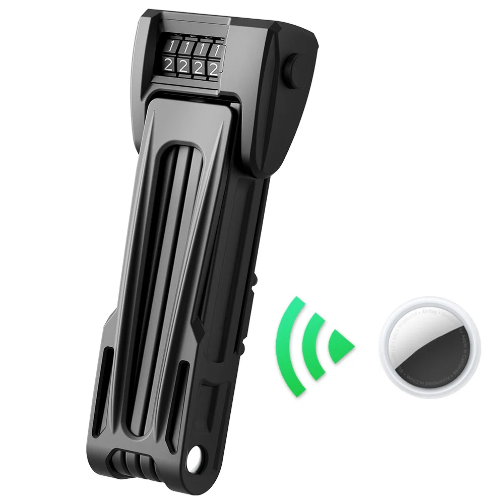 ETOOK Innovative Lightweight Code Folding Bicycle Lock Smart Locatable Bike Lock