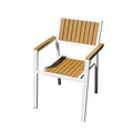 Guangzhou Mingmeng Outdoor Furniture Aluminium Chair Popular Aluminium Alloy Plastic Wood Chair And Table
