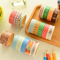 2 Rolls Per Pack 5M Zhejiang Kraft Paper Silicone Adhesive Waterproof Single-Sided Masking Tape DIY Stationery Office School