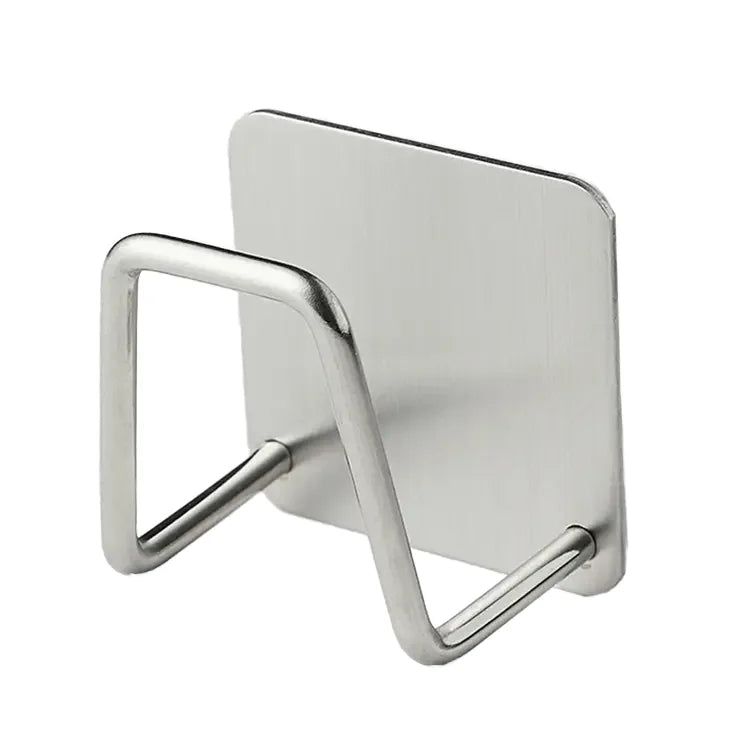 Wall-Mounted Quick-Drying Kitchen Sink Organizer Reusable Stainless Steel Waterproof Sponge Holder PC Bathroom Organizer Drain