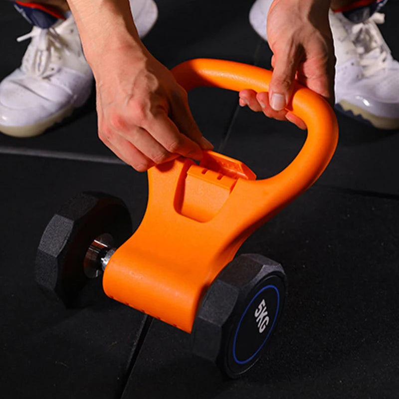 Wholesale Adjustable Weight Dumbbell Adaptor Home Gym Fitness Equipment Accessories Arms Trainer Free Weights  Kettlebell Grip
