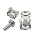 M5 M6 Stainless Steel Oval Crown Rack Mounting Screws and Cage Nuts for Server Rack and Cabinet