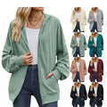 New Arrivals Women's Hoodies Sweatshirts With Zipper Blank Formal Long Sleeve Coat for Women