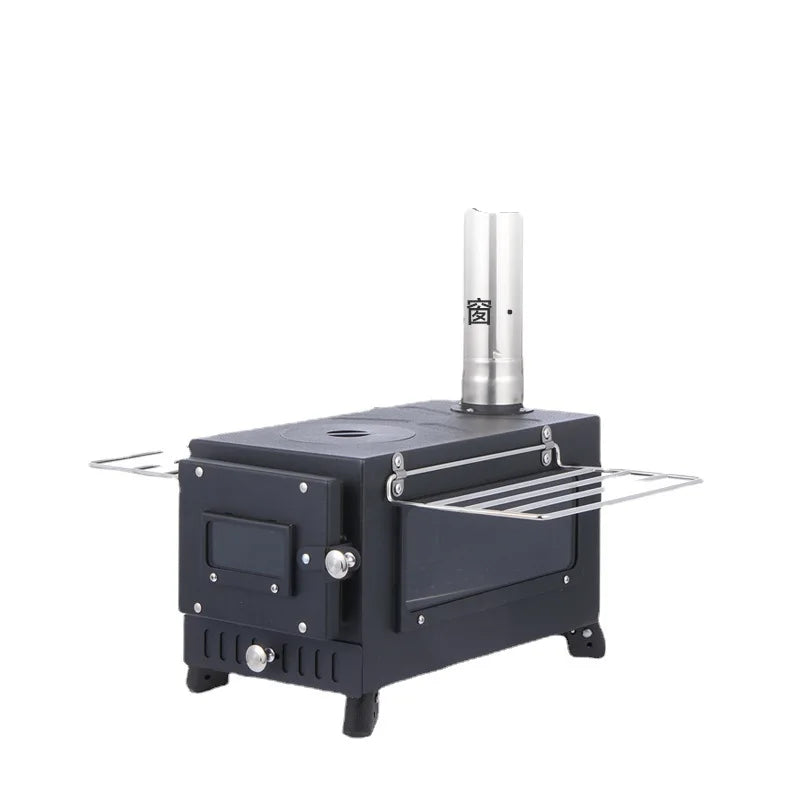 Portable Stainless Steel Freestanding Cookware Outdoor Camping Wood Burning Stove Smokeless Heating for Tent Use