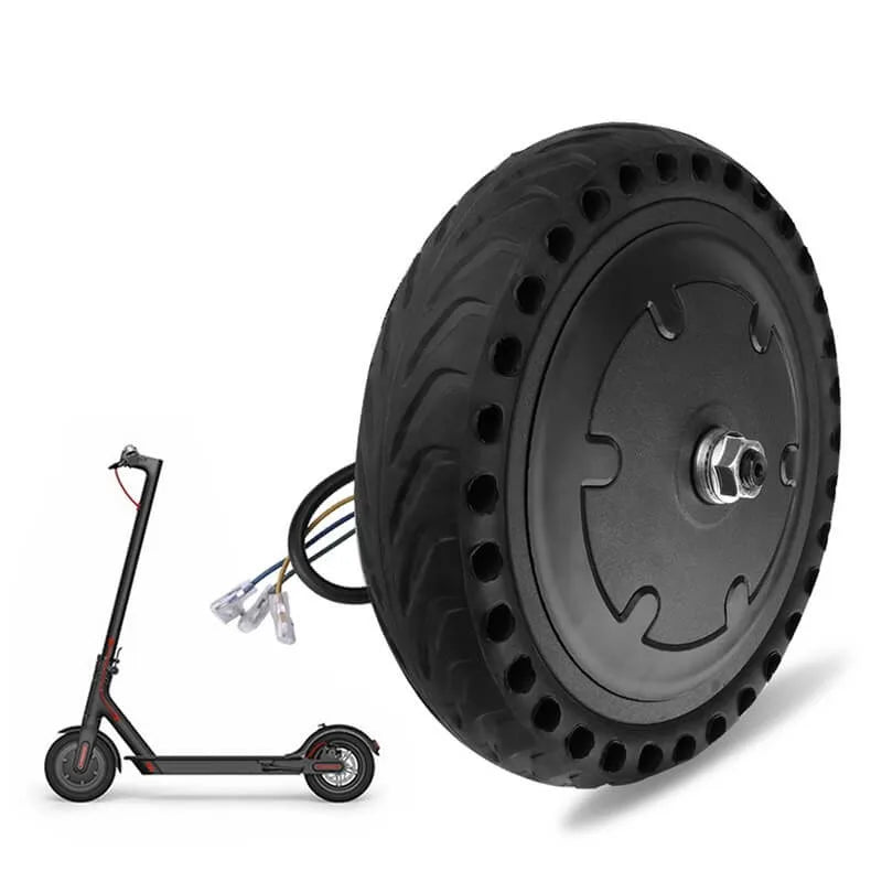 Real 350W Strong Power Hub Motor for Xiaomi M365 Electric Scooter Spare Parts 8.5 Inch Solid Tire Outer Tire and Motor Hub