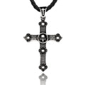 Steel Soldier Vikings Stainless Steel Cross Pendants Skull Cross Fashion Cross Pendant Necklace