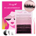 Wholesale Wet Look Comic Spire DIY Lash Extension Kit 100D Fluffy Fairy Spike Cluster Eyelash Kit With Bottom Lashes Custom Logo MegaBDM