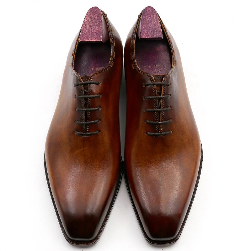Blake Elegant Comfortable Dress Shoes & Oxfords Goodyear Welt Men Dress Shoes Sapatos Para Hombre Genuine Leather Shoes for Men