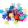 Silicone Baby Teether Crown Chewable Toys Beads Pacifier Clips DIY Girls Cute Teething Toys Gifts Baby Teether Pendant