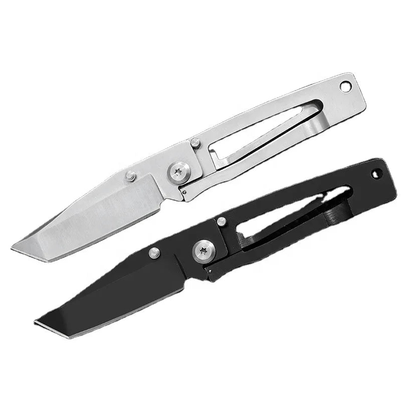 All-In-One Stainless Steel EDC Survival Tactical Folding Pocket Knife Small Full Knives for Camping
