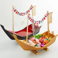 NewelL Japanese High Quality Best Price Serving Tray Popular Bamboo 61cm Wooden Sushi Boat With Individual Packaging