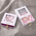 Custom Eco-Friendly Jewelry Box with PVC Window Cardboard and Crystal Handle Necklace for Packaging with Personalized Logo
