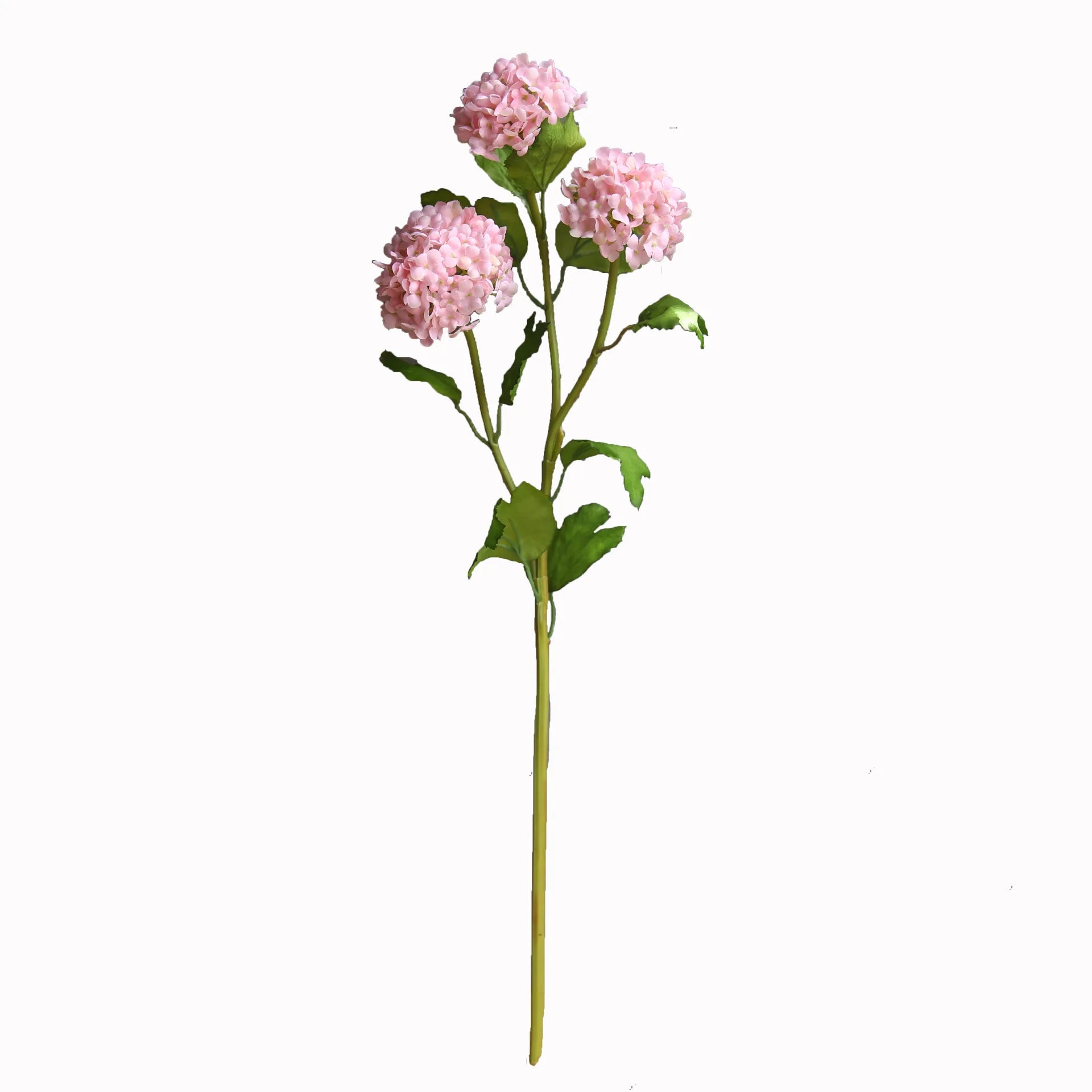 D-HY001 Whole Sale Single Stem pink White Silk Real Touch Hydrangea Artificial Flower Hydrangeas Flowers Artificial Wedding