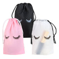 Cosmetics Storage Bag Dustproof and Waterproof Transparent Plastic Frosted Drawstring Bag