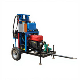 22hp 100m Depth Small Portable Borehole Drilling Rig diesel Engine Water Drilling Rig