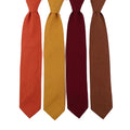 Classic Men's Skinny Wedding Ties Causal Linen Blend Necktie Solid Color Dress Slim Cut Necktie MegaBDM