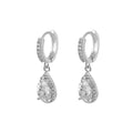 Fashion CZ Zirconia Tear Drop Earrings for Women Gold Plated Huggie Earrings Wholesale