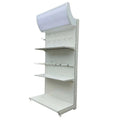 Customizable Metallic Single-Sided Supermarket Rack Medium Duty Shop Shelving Display Rack Available Various Colors Sizes Direct