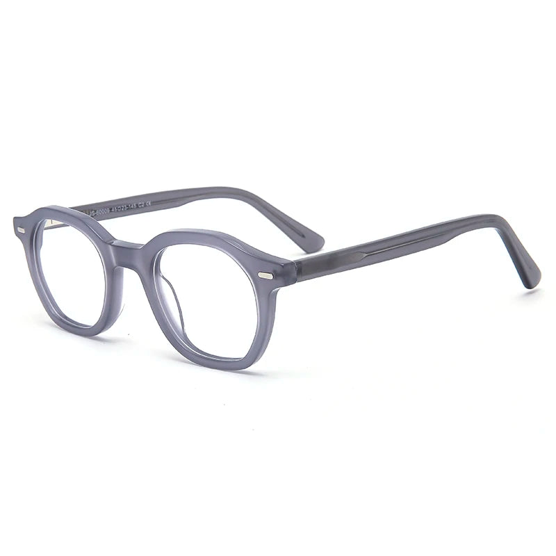 JS60009 Custom logo Oversized Round Fancy Frame Optical Glasses Acetate Eyewear