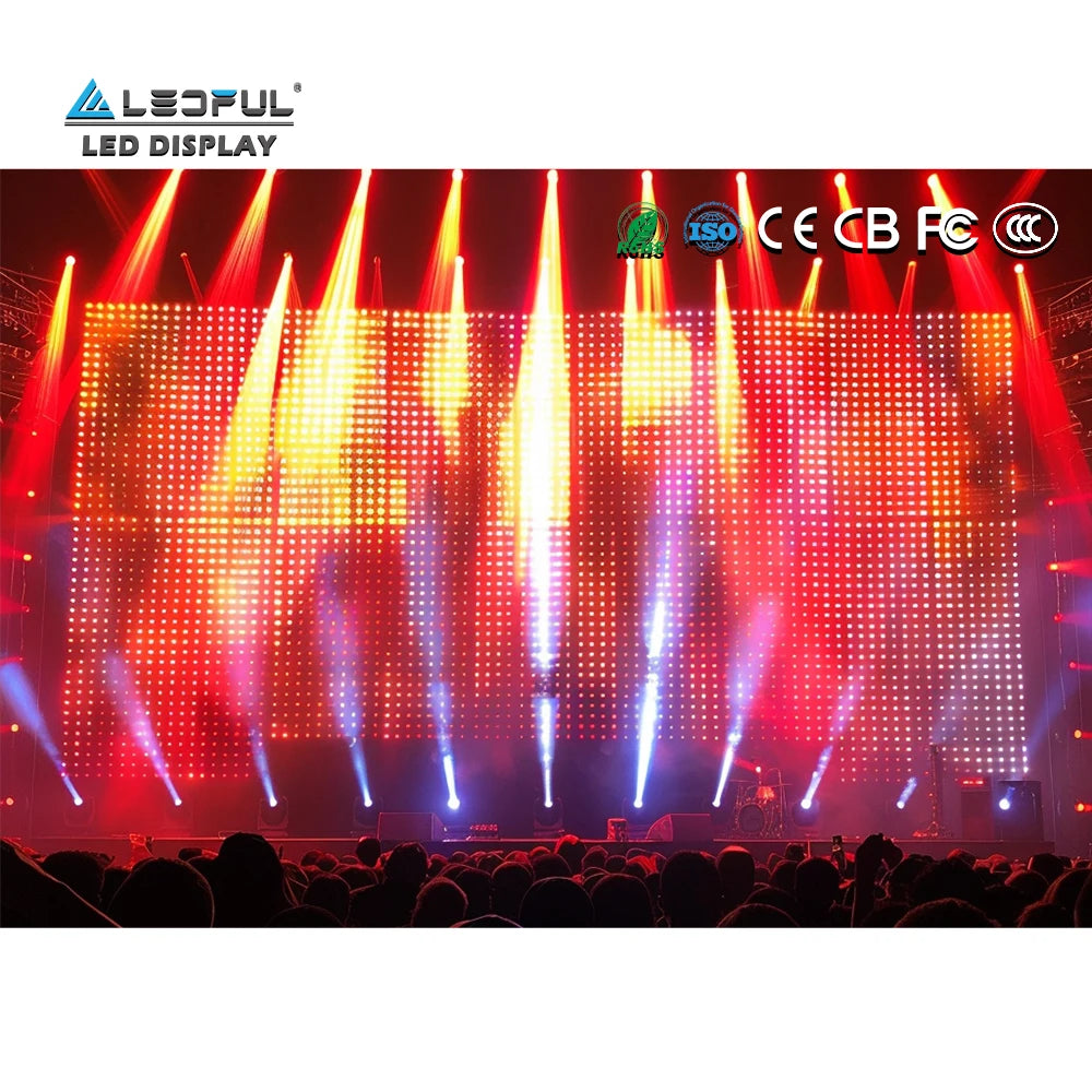 P3.91 P4.81 Full Color Cinema HD Stage Background 4K Rental LED Video Wall for Church Concert Night Bar Wedding Used
