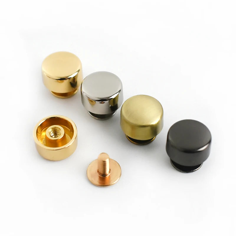For Deepeel ZD032 Classic Style 10mm Head Rivet Screw Handbag Hardware Accessories Bag Decoration Buckles Mushroom Nail Buckle