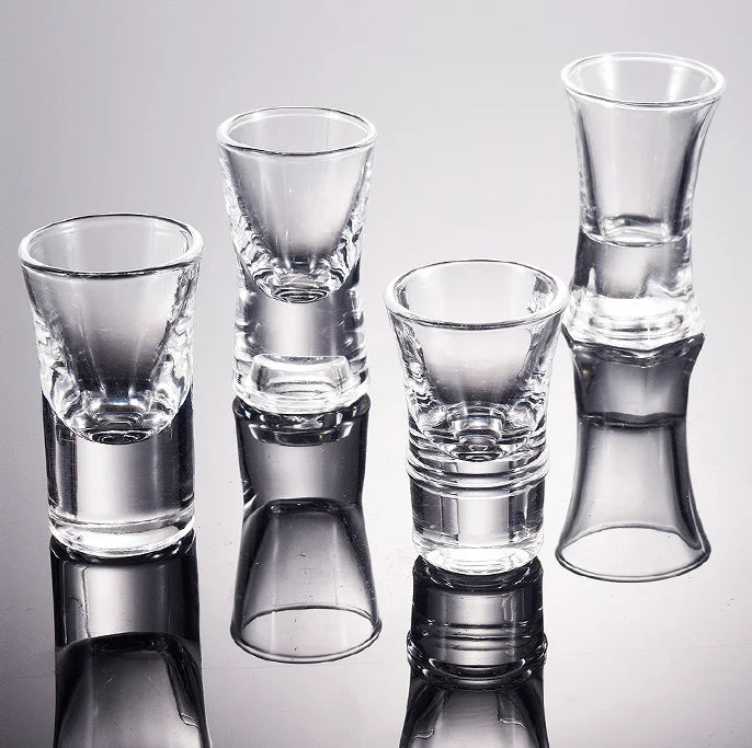 10ml 15ml 20ml 30ml 50ml Custom Pattern Shot Glasses Clear American Style CA65/LFGB Certified for Baijiu/Sake/Soju 288pcs