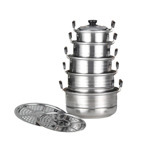 Quality Kitchen Cookware Set American Style Cooking Pot Sets 410 Stainless Steel Pots