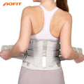 Customized Lumbar Waist Support Belt Elastic Adjustable Straps Breathable Waist Brace With 4 Support Bars