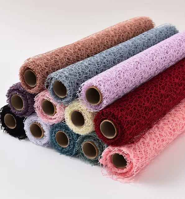 Korean-style Jacquard Mesh Flower Packaging Mesh Flower Bouquet Decoration Mesh Flower Shop Packaging Materials