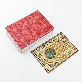 Gold Foil Anime Egyptian Tarot Cards Wholesale Oracle in Spanish Prisma Tarot Cards