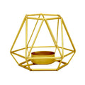 Geometric Polygon Shape Nordic Iron Gold Candlestick Holder for Home & Wedding Decor Handmade Wonder Brand Custom Logo Option
