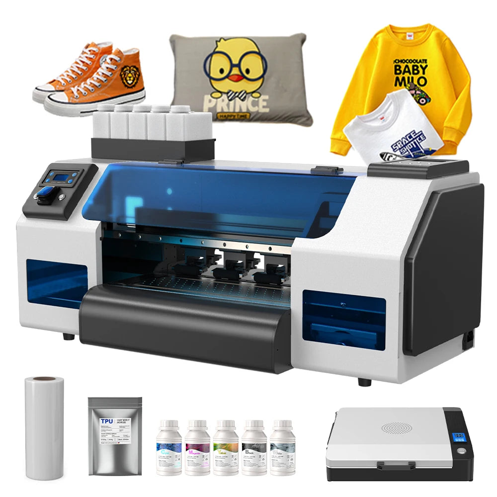 Digital EP XP600 Printhead 6Color DTF Print PET Film DTG Printer Offset A3 DTF Printers Pattern Fabric Printer