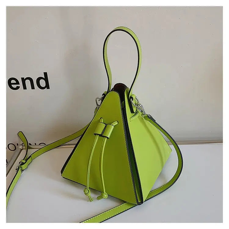Sac a Main Femme Women PU Leather Bags Fashion Crossbody Triangle Messenger Bags Mini Purse for Ladies