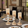 European Romantic Candlelight Dinner Candle Holder Glass Dried Fruit Decorations Wedding Props Atmosphere Decoration Ornaments