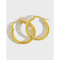 S925 Sterling Silver Fashion Hoop Earrings Circle Hollow 18K Gold Earrings Fine Jewelry Earrings Women Luxury