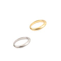 New Stainless Steel Minimalist Elegant Gold Engagement Rings Titanium Steel Geometric Thin Ring Band Gold Rings for Women