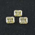 Wuzhou Gems Wholesale Natural Color Moissanite Diamonds Radiant Cut Fancy Yellow Moissanite for Jewelry Ring Making