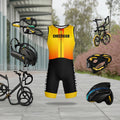 Lightweight Sprint Triathlon Clothing Quick Dry Sleeveless Triathlon Suit Mens Cycling Sets