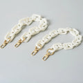 Deepeel L1-18 Pure White Acrylic Bag Chain Handbag Accessories DIY Replacement Strap for Shoulder Replacement Handle for Bags