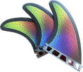 Lightweight Carbon Fiber Surfing Paddle Board Fins Double Tab Honeycomb Fiberglass Surf Fin for Paddling and Surfing